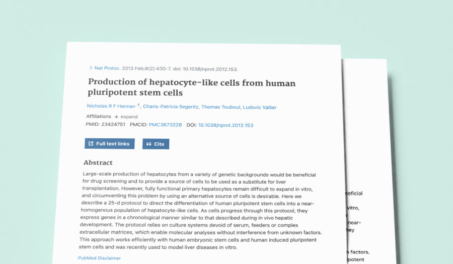 DEF021 Resource Paper - Production of hepatocyte-like cells from human pluripotent stem cells v1